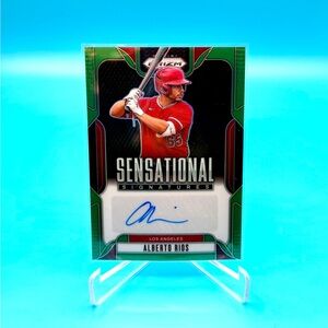 2025 Panini Prizm🔥Alberto Rios🔥Sensational Signatures Green Prizm AUTO! #SS-AR